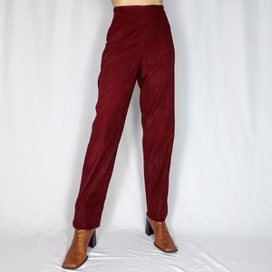 High rise houndstooth trousers
